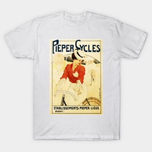 PIEPER CYCLES Art Nouveau French Advertisement Vintage Bicycle T-Shirt